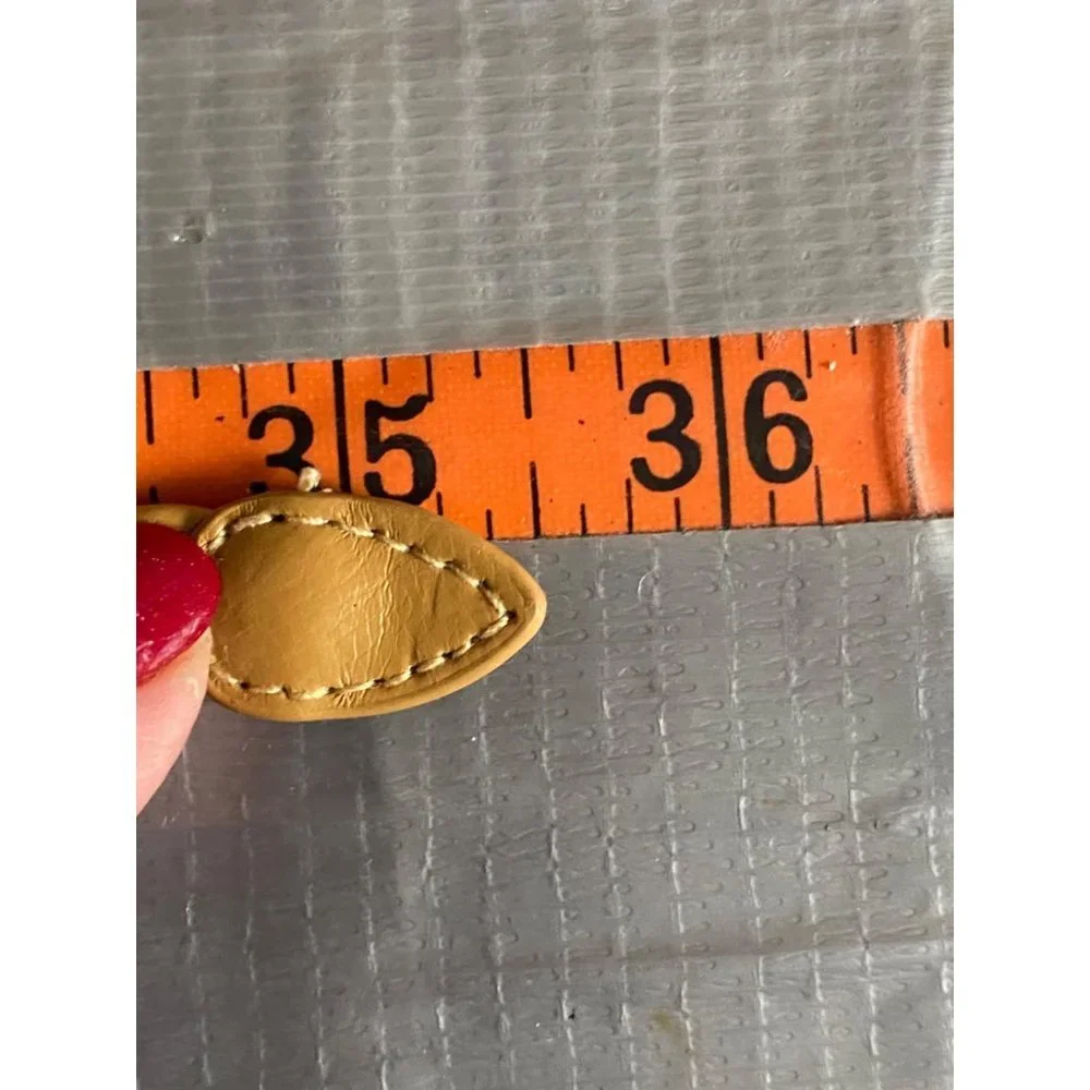 Forever‎ 21 Thin .5” Skinny Braided Belt Women XS/Small Tan Faux Leather NEW
